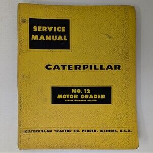 CAT Caterpillar Diesel 12 Motor Grader Service Repair Manual Shop 99E Series OEM